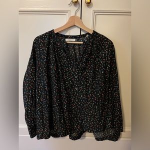 Dôen | Jane Blouse in Night Songbird Paisley Organic Cotton Size M Like New